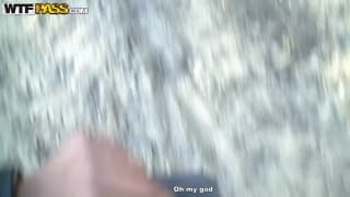 Bien défoncée dehors avec Erick Lewis !